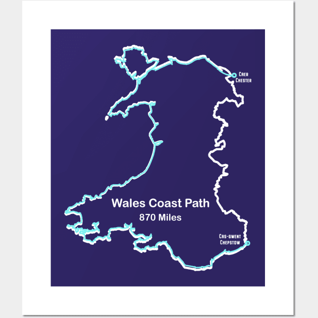 The Wales Coast Path Wall Art by numpdog
